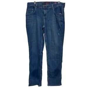 Arizona Jean Co‎ Women's/Junior's Straight Blue Denim Jeans Size 18 1/2 Plus